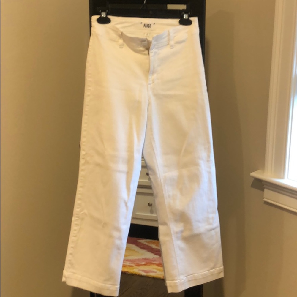 Paige jeans size 25 high waisted - white